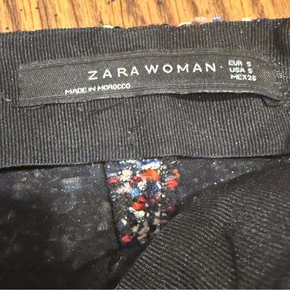 ZARA Multicoloured Pompom Tweed Fringe Skirt - Picture 5 of 5